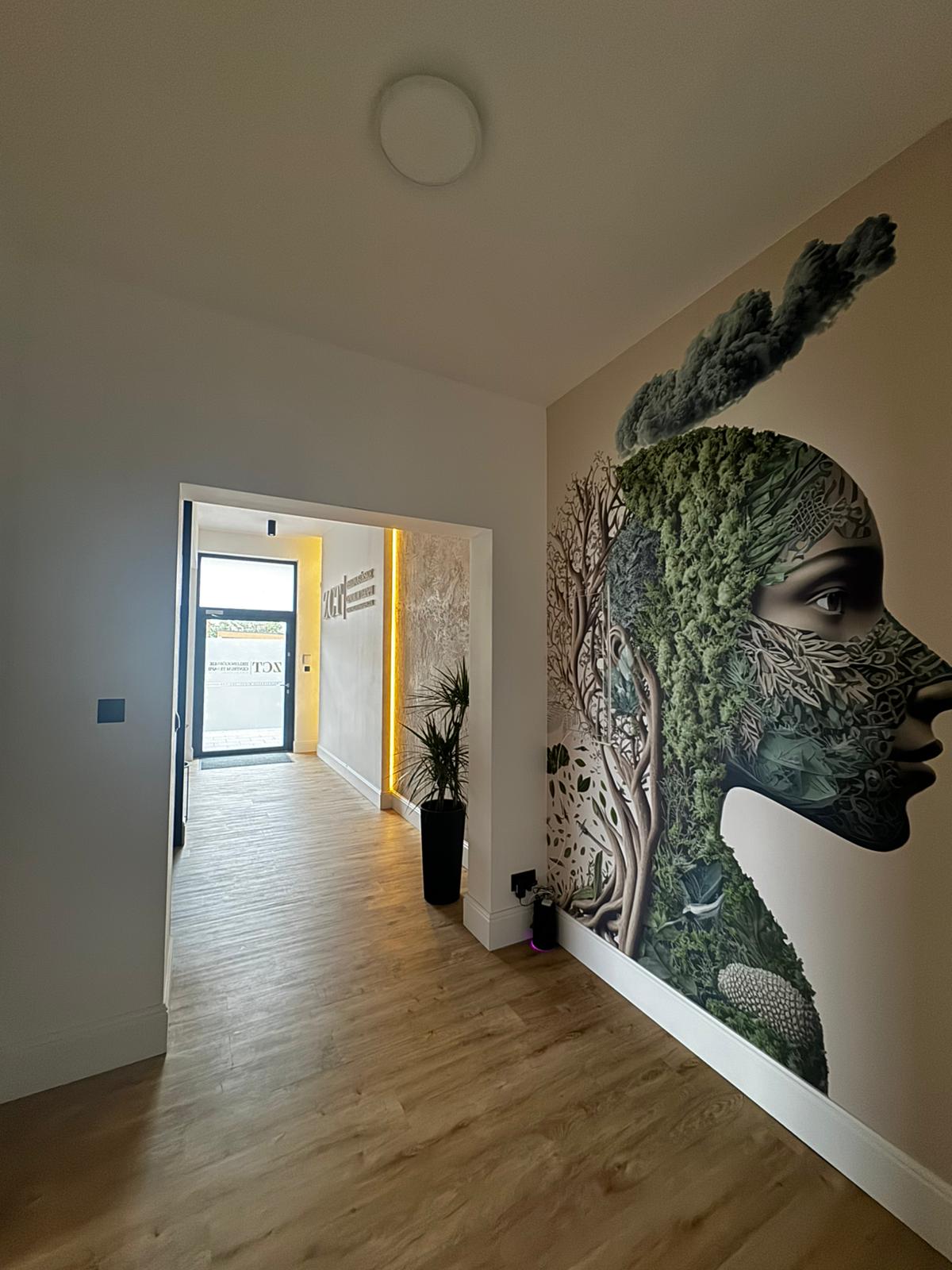 Mural na ścianie ZCT